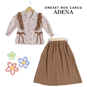 Oneset Rok Cargo anak Perempuan Model Terbaru Kekinian 1-11 Tahun
