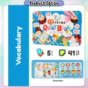 [Little B House] Baby Busy Quiet Book Matching Reusable Sticker Early Learning Montessori Toys 宝宝安静书 Buku Bayi - BT366