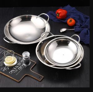 WAJAN KUALI MINI STAINLESS - WAJAN PENGGORENGAN KUALI MINI - WAJAN MINI HIGH QUALITY - RESTORAN WAJAN