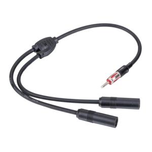 19in Y Adapter Connector Vehicle Accessory Auto Radio Stereo Extension Cable Car Radio Splitter Adapter