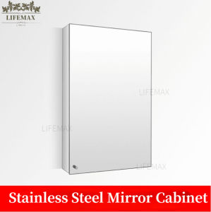 SG Seller-Wall-mounted stainless steel mirror cabinet simple modern bathroom mirror cabinet