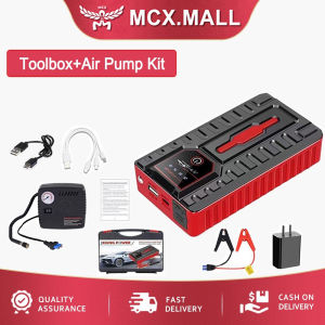 99800mah Car Power Bank Portable Car Powerbank With Tyre Pump Car Jumper Motorcycle Auto Battery Jump Starter Bateri Kereta