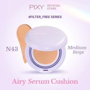 PIXY Filter Free Airy Serum Cushion Glow Foundation Alas Bedak Glow Cushion Pixy