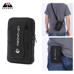 UPGREE กระเป๋าถือโทรศัพท์ความจุสี่ชั้นกระเป๋าขนาดใหญ่เอวกระเป๋าโทรศัพท์อเนกประสงค์พับเก็บกันน้ำกระเป๋าโทรศัพท์มือถือล่องหนกีฬากลางแจ้งกีฬาวิ่งรอบเอวกระเป๋า