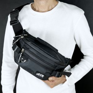 Tas Selempang Pinggang Pria Waistbag AR Apparel Black Box Slingbag Sporty Style