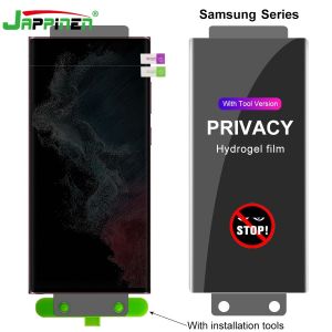 [ with Installation Tools ] Full Privacy Hydrogel Film for Samsung Galaxy S24 S23 Ultra S22 S21 FE S20 S8 S9 S10 Plus Note 20 10 Lite 9 8 A55 A35 A16 A06 A25 A15 A05 A05s A14 A24 A34 A54 A04S A13 A23 A33 A53 A73 A12 A22 A32 A52 A52S A72 Screen Protector