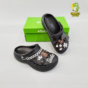 Dép sục classic baya platform đế cao 4 phân nam nữ tặng kèm 10 charm jibbitz sticker 3D -  Nhà Cá Sấu Đà Nẵng