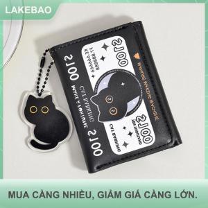 【LAKEBAO】 Fashionable And Casual New Leather Rich Cat Wallet Korean Version Wallet