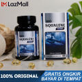 HERBAL BIO SQUALENE - Obat Pelumas Sendi Lutut Tulang Sakit, Nyeri Sendi Dan Lutut, Vitamin Tulang Sendi, Patah Tulang Ekstrak Minyak Hati Ikan HIU ASLI Isi 30 SOFTGEL. 