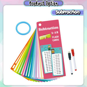 [Little B House] Mathematics Table Flashcards Addition Subtraction Multiplication Division 数学学习卡 Matematik Kira -BT450