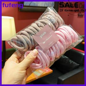 fufeng 50pcs Set Elastic Hair Bands Girls Hair Accessories Colorful Nylon Headband Kids Scrunchie Gift
