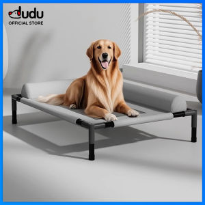 [Local Stock]DUDU Pet Dog Camp Bed Dog Kennel Dog Bed Four Seasons Universal Cat Bed Off The Ground Small and Medium-sized Dog Summer Breathable Bed