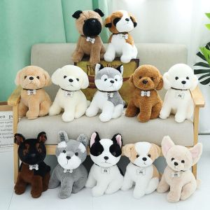 LIEYH Mô phỏng Đồ chơi vải lông cho chó Chó Husky Chihuahua Búp bê chó con Đồ chơi thú cưng Dễ thương Đồ chơi nhồi bông cho chó Dành cho trẻ em
