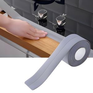 Kitchen Sink Washing Basin Self-Adhesive Waterproof Adhesive Tape Corner Line Sticking Strip Wall Stickers Pita Pelekat