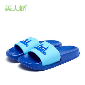 [lzbubblu07.VN] SUPER HERO nam đáy mềm chống trượt mùa hè dép đi biển màu tương phản chữ cái phụ nữ