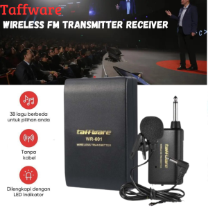 Kirim COD Cepat Taffware Wireless Kabel Karoke Mic Imam Mesjid FM Transmitter Pro Microphone WR 601