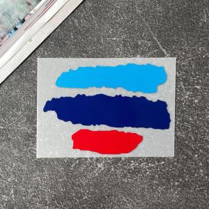 Tri-color Graffiti Flag Reflective Sticker Green White Red Italy Germany Car Gas Cap Decorative Sticker Motorcycle Front Windshield Helmet Waterproof Decal