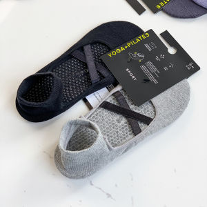 【2Pairs/Set】Ladies Yoga Pilates Socks Breathable Sweat-absorbent Cotton Non-slip Home Floor Socks