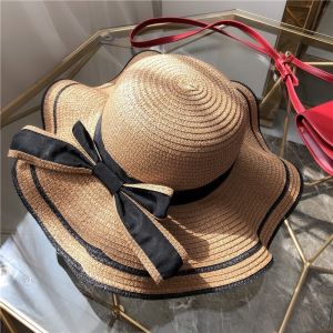 Night Cap Korean style Womens Straw Summer Hat Beach Summer Hat Women Summer Hat Vacation Summer Hat for girl