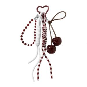 Trendy Braided Keyring Bag Pendant Metal Keychain Accessories Purse Charm Hanging Ornament Backpack Charm for Student