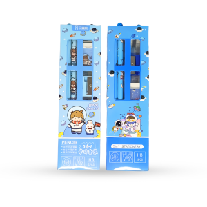 Harga Grosir - Set Alat Tulis 5 In 1 / Set Alat Tulis Kartun / Set Alat Tulis 5 In 1 Lucu