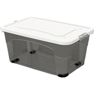 Hộp Đựng Đồ Màu Đen Trong Suốt Hộp Đựng Quần Áo Đồ Lặt Vặt Hộp Đựng Đồ Chơi Cỡ Lớn Hộp Đựng Đồ Bằng Nhựa Cốp Xe Hơi