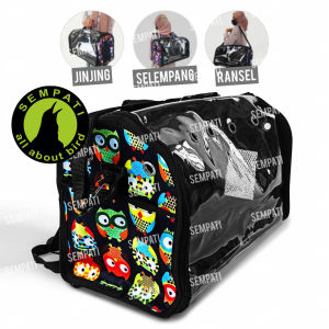 SEMPATI Tas Kucing Ransel Space Capsule Import Tas Gendong Kucing Anjing Astronot Kaca Pet Cargo Carrier Travel Cat Bag Puppy Dog Backpack Astronaut Space Capsule Tas Kapsul Nyaman Tahan Air