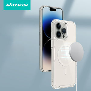 Nillkin Transparent MagSafe Case for Apple iPhone 15 / 15 Plus / 15 Pro / 15 Pro Max Non-Slip Full Protection Ultra Clear Back Cover Nature TPU Pro Phone Case
