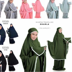 MUKENA AMPLOP Renda Premium Mukenah Dewasa JUMBO Hyget Polos All Size Free Tas Traveling