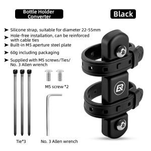 Rci Rockbros BKG019B 310001 Adaptor Dudukan Botol Sepeda Bicycle Bottle Cage Holder Mounting Sport