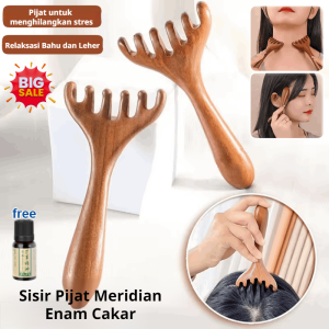 Kirim dalam 24 jam/Sisir Pijat Kepala Bahan Kayu Cendana Untuk Pria Dan Wanita/Scalp Message Comb Pijat Rambut Kepala
