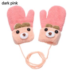 GURUNGMANI   Elastic Boys Girls Thick Warm Cute Cartoon Kids Gloves Knitted Mittens