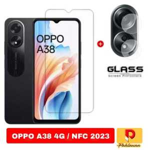 PROMO PAKET 2 INC 1 Tempered Glass OPPO A18 2023 / OPPO A38 4G / OPPO A38 4G NFC 2023 / OPPO A58 4G / OPPO RENO 8T 4G / OPPO A17 Anti Gores Kaca Clear