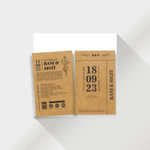 Undangan Pernikahan Murah (SERI T.26 100pcs)