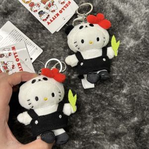 BELIEVE12 Plush Material Kitty Plush Doll Pendant Co-branded Ornament Kitty Cat Plush Keychain Bag Pendant Cute KT Cat Plush Keychain Birthday Celebration