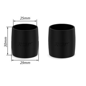 MIRELINA 2PCS Easy Fixing Bicycle Handlebar Strap Fixing Ring Black Red Silicone Material Silicone Fixing Band High Quality High Elasticity Bicycle Handlebar Tape Ring Road Bike