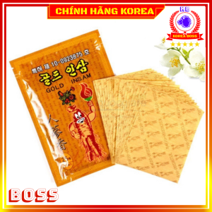 Combo 5 gói cao dán hồng sâm hàn quốc Insam vàng đặc biệt 125 miếng - Chăm sóc chấn thương giảm đau koreaboss