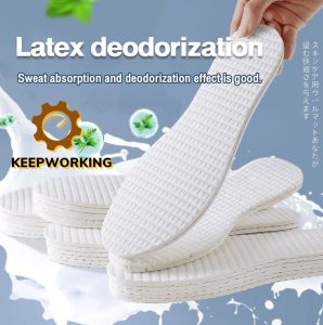 KW SHOP 1Pair Latex Insoles for Shoes Soft Shoe Pads for Plantar Fasciitis Memory Foam