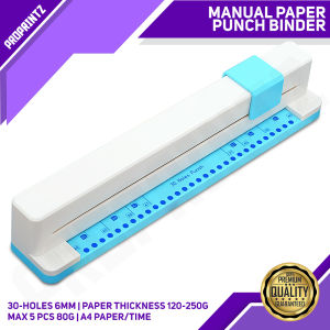 PROPRINTZ A4 Size Manual Paper Punch Binder Machine 30 holes DIY Machine Office Supplies School