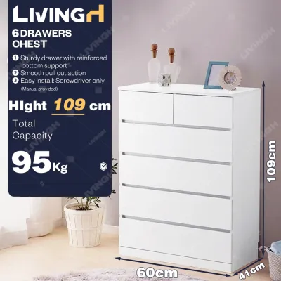 LIVING [BIG SIZE] 3 Drawers Chest Storage Bedroom Furniture/Clothes Drawer/Drawer Chest