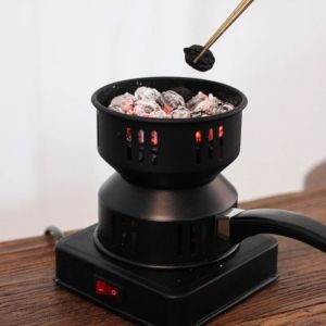 LOPU 600W Electric Stove 220V EU/UK Plug Portable Coal Lighter Stove Kitchen Accessory Detachable Coal Heater BBQ