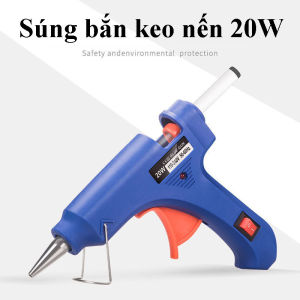 Máy Bắn Keo Nến Mini Công Suất 20W Cho Đầu Keo 7mm Súng Bơm Keo Silicon Làm Đồ Hanmade Tại Nhà Nhanh Chóng Không Kèm Keo