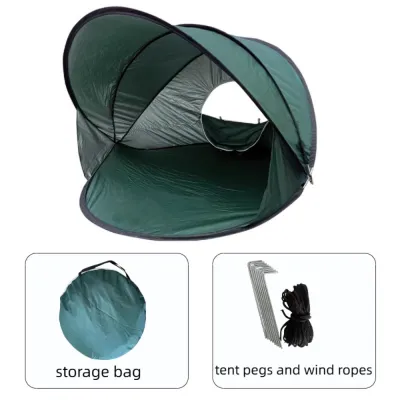 LUXEMO Gấp lại Lều bãi biển bật nhanh Chống thấm nước Nhỏ gọn Chỗ trú nắng bãi biển Di động Nhẹ Lều cắm trại Dành cho cắm trại đi bộ đường dài
