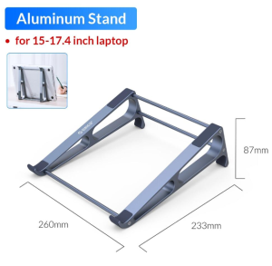 ORICO แท่นยกขาตั้งแล็ปท็อปอลูมิเนียมแบบพกพาที่วางแท็บเล็ตบนโต๊ะที่วางคอมพิวเตอร์ถอดออกได้โน้ตบุ๊ค MacBook นิ้ว For13-17.4