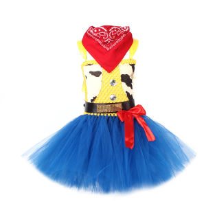 Cow Girl Tutu Dress with Hat Jessie Woody Inspired Kids Halloween Cosplay Costume Baby Carnival Holidays Party Fancy Clothing2026