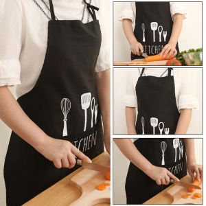 Aihogard Celemek Dapur Wanita Pria Model Kantung - Black