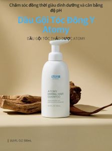 Dầu gội Thảo Dược đông y chiết xuất nhân sâm Hàn Quốc làm sạch da đầu nuôi dưỡng chân tóc và ngăn rụng tóc 500ml - Atomy Herbal Hair Shampoo - 애터미 한방 헤어 샴푸 - Атоми Хербал Шампунь