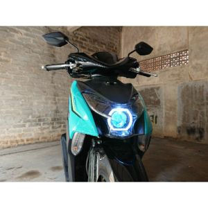 Lampu Depan Biled Mio Gear RJB Android + D2 laser Paket Lengkap Super Terang