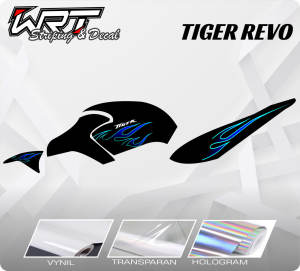 Striping Tiger Revo-Stiker Decal Tiger Revo Api  (SUDAH TERPOTONG)