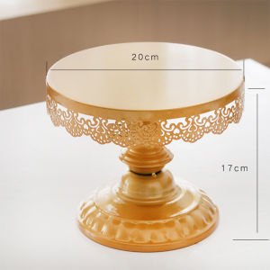 20/25/30CM Metal Iron Cake Stand Round Pedestal Dessert Holder Display Rack Cupcake Bakeware Birthday Dulang hantaran蛋糕架